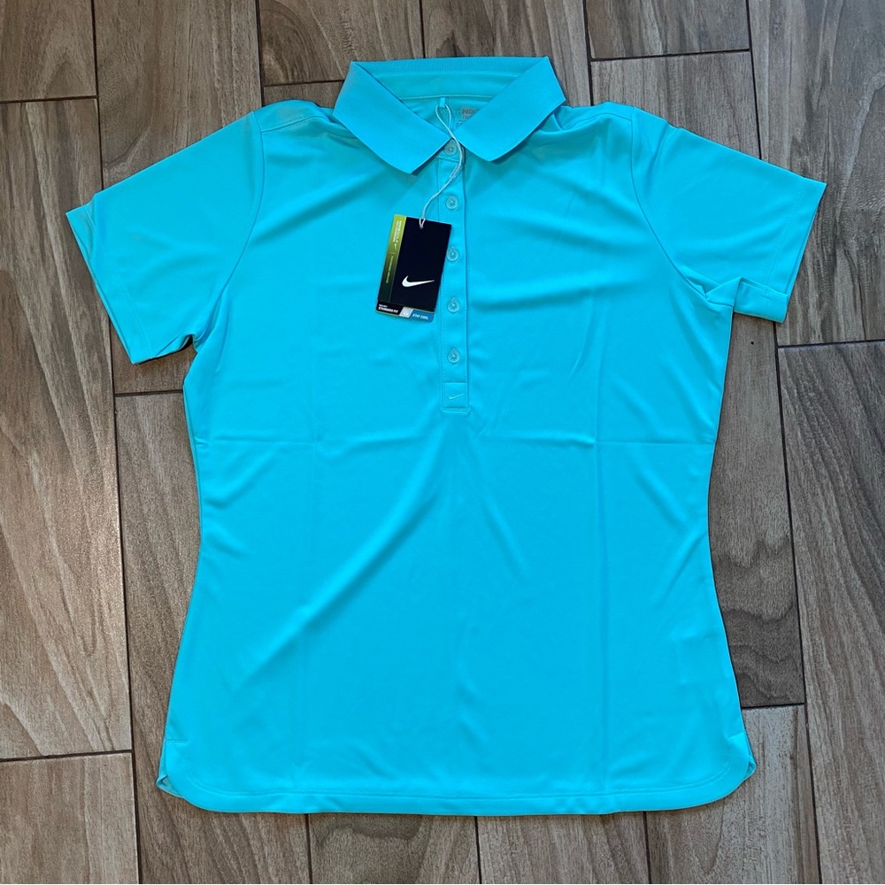 Nike Womens Top Golf Tour
Performance Short
Sleeve Dri-Fit Polo Shirt L